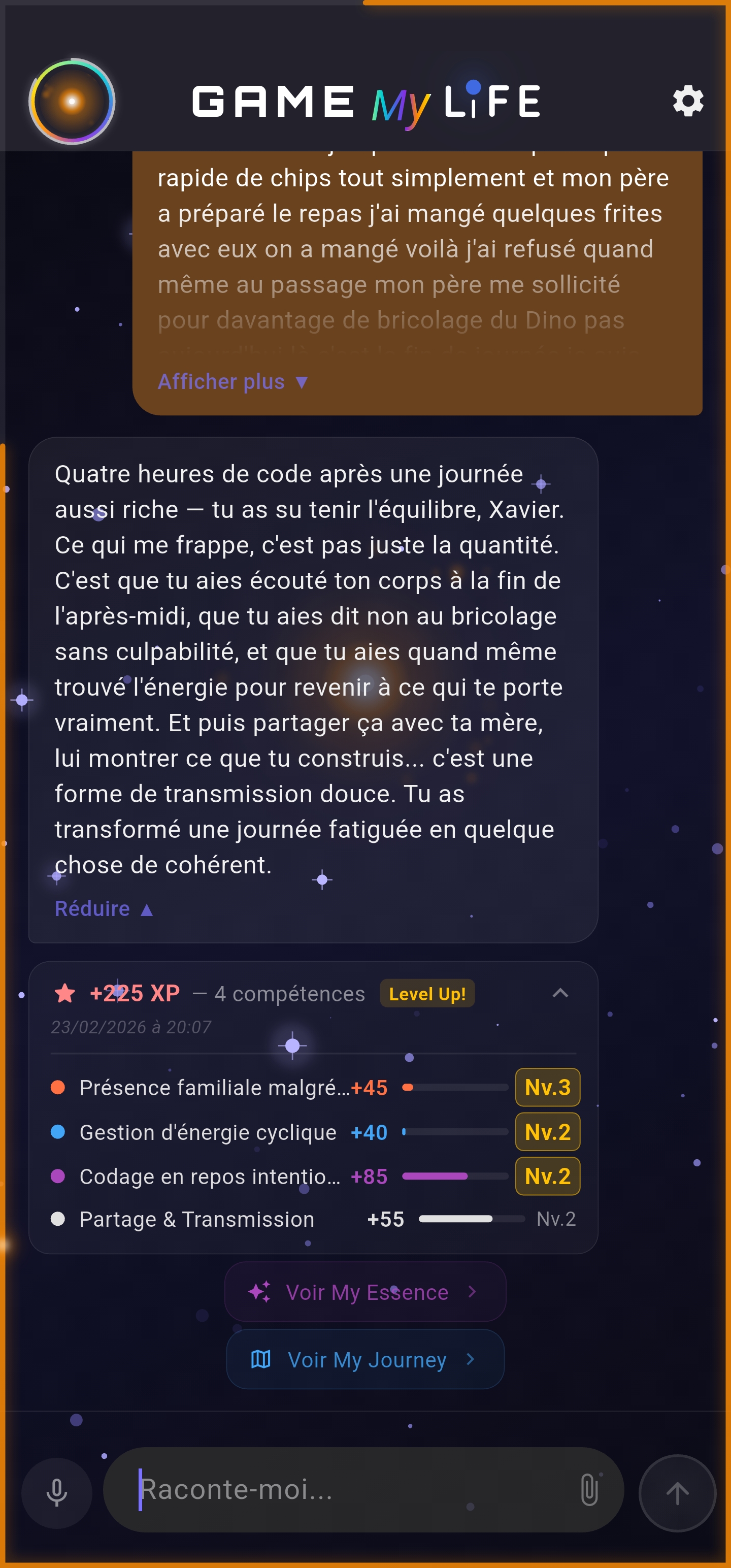 Chat compétences